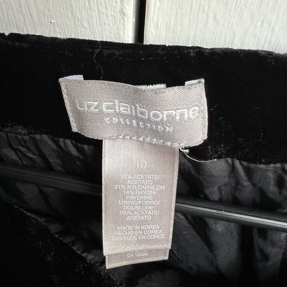 Liz Claiborne Black Velvet Pencil Skirt - Picture 4 of 8